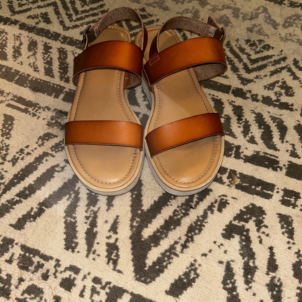 Torrid Tan Leather Sandals